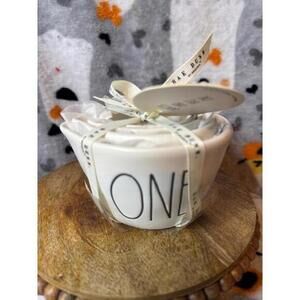 Rae Dunn “ONE” White Ceramic Measuring Cups Set of 4 Artisan Collection NWT